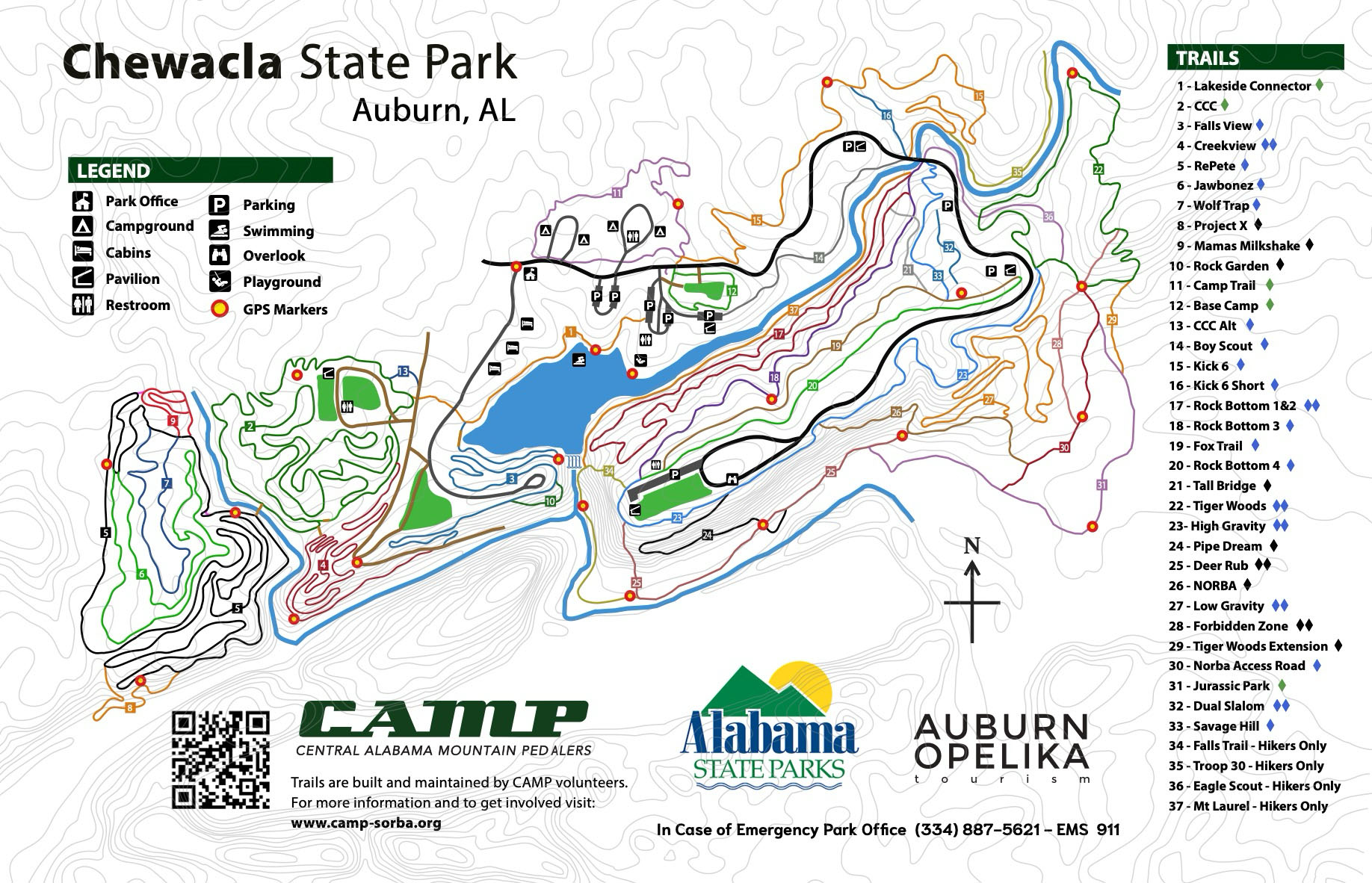 Chewacla topo map