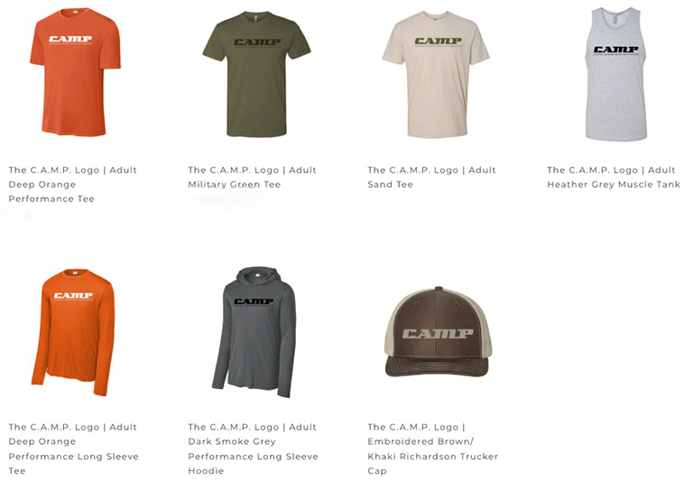 CAMP merch