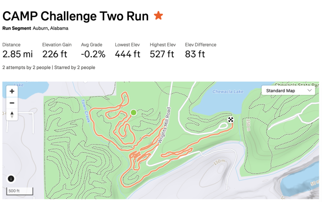 Run segment map